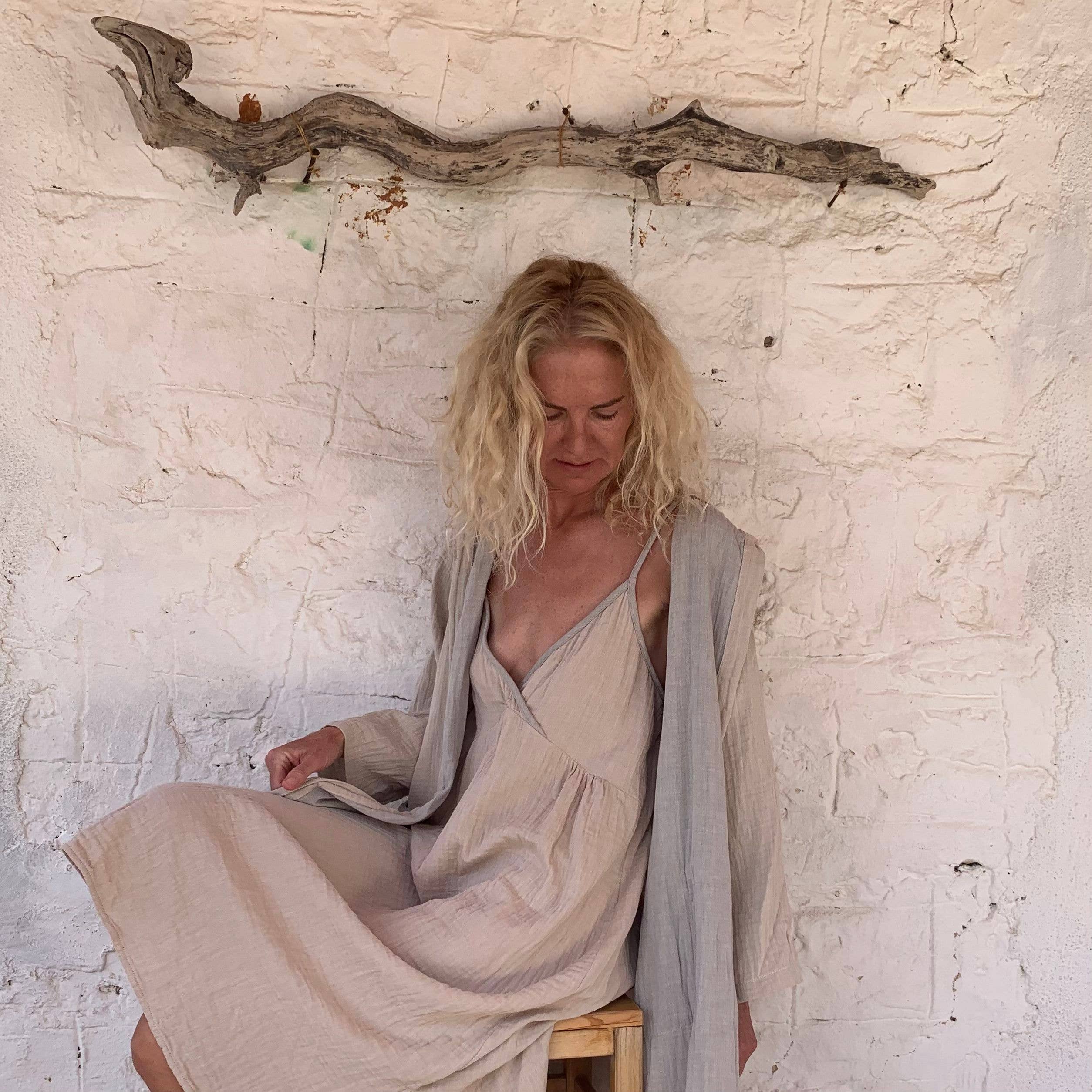 loom.ist – Robe - Mulher por atacado – Robe com Capuz de Musselina50