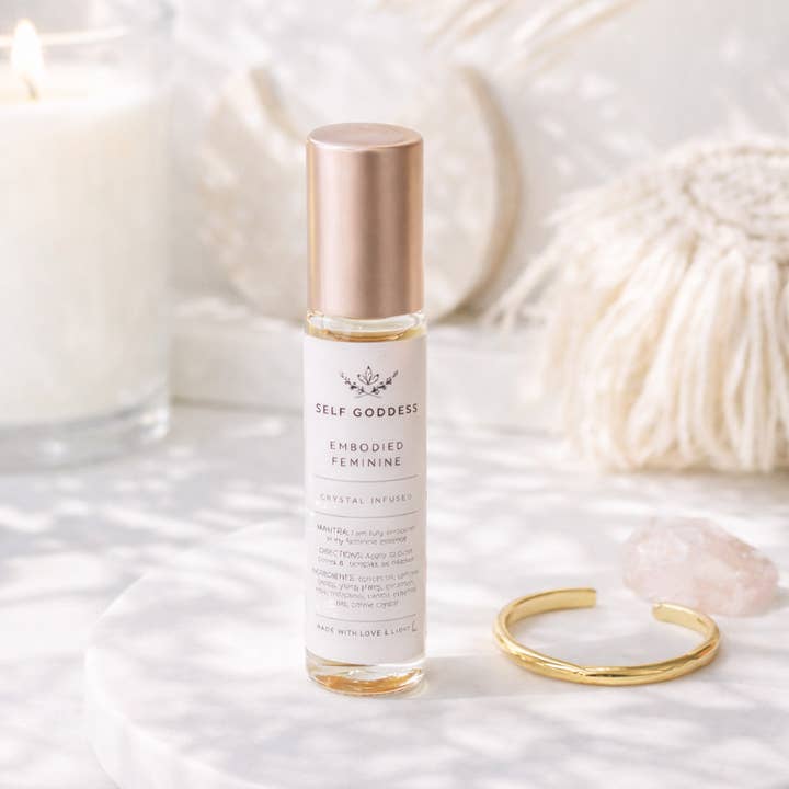 Embodied Feminine Roller Blend - Crystal Infused for wholesale by Self goddess