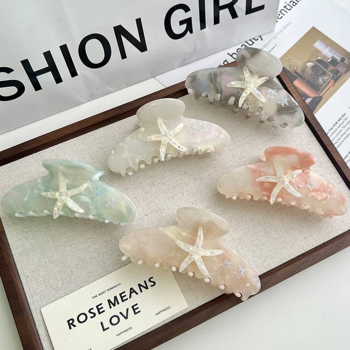 Dreamy Starfish Claw Clip – Ocean Gradient Design_CWAHA5893 for wholesale by ACCITY