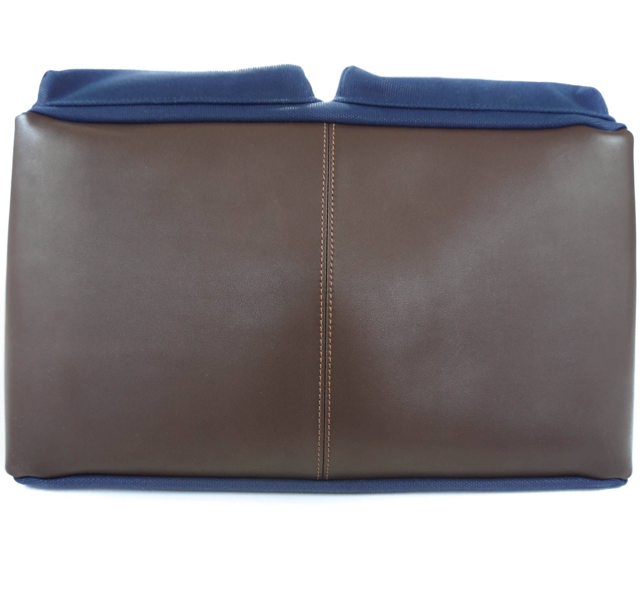 DJANGO - Wholesale Pet Carrier - Dog - Dog Carrier Bag - Navy Blue Waxed Canvas and Leather1