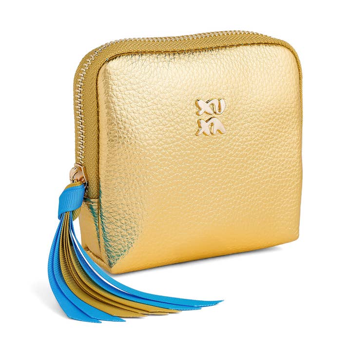 Organisateur de bijoux « Tu es tellement doré » — Or et bleu pour la vente par XUXA