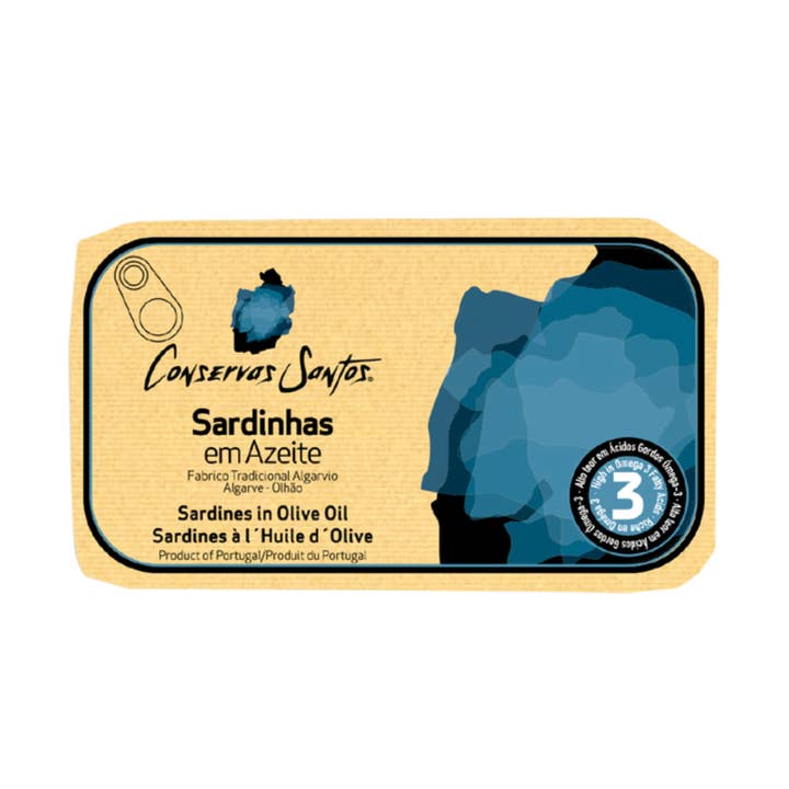 Portugalia Imports - Wholesale Tinned Fish - Conservas Santos Portuguese Sardines in Olive Oil