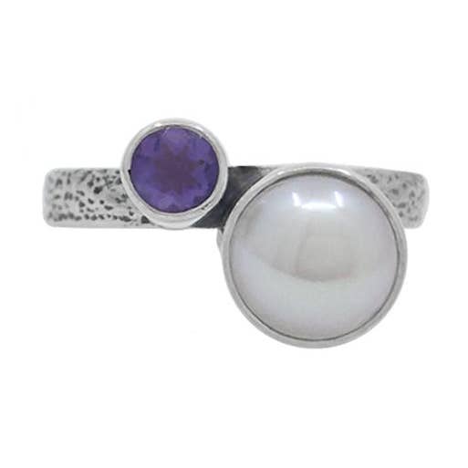 Sterling Silver with Pearl Amethyst for wholesale by SITA
