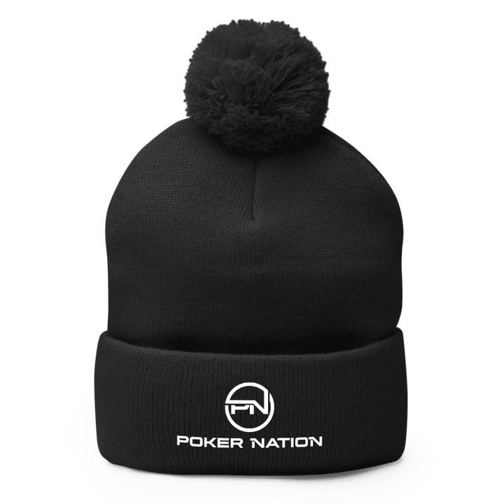 POKER NATION POM-POM UNISEX BEANIE for wholesale by POKER NATION