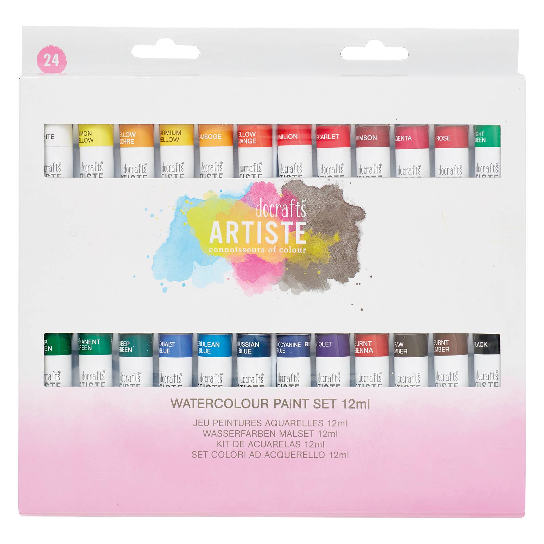 West Design Products - Wholesale Watercolour paint - Artiste Watercolour Paint Set 12ml (24pk)0