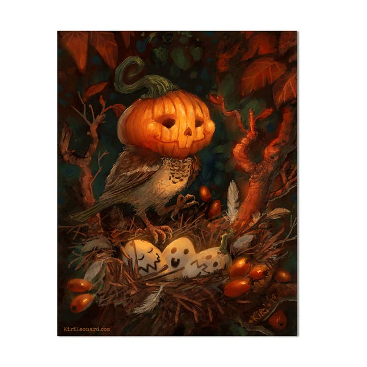 Kunstdruck: Der nistende Kürbissperling für den Großhandel von Valkiri LLC