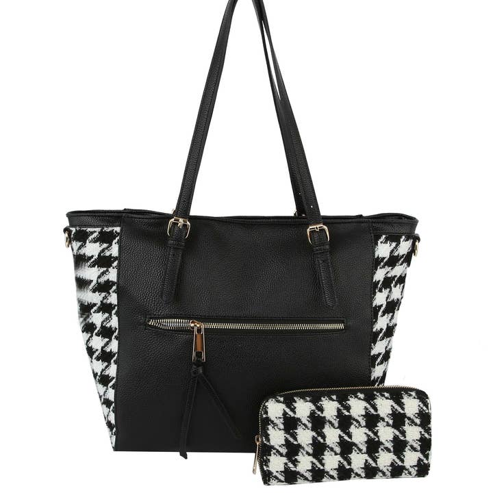 Handbag Factory Corp - Wholesale Tote Bag - Women's - Women's Tote Bag with Wallet - 100% Vegan Leather