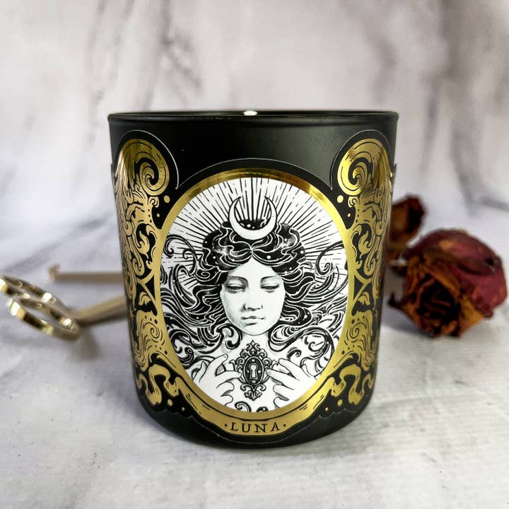 Luna Moon Ritual Candle for wholesale by The Art of Annabelle Lewis