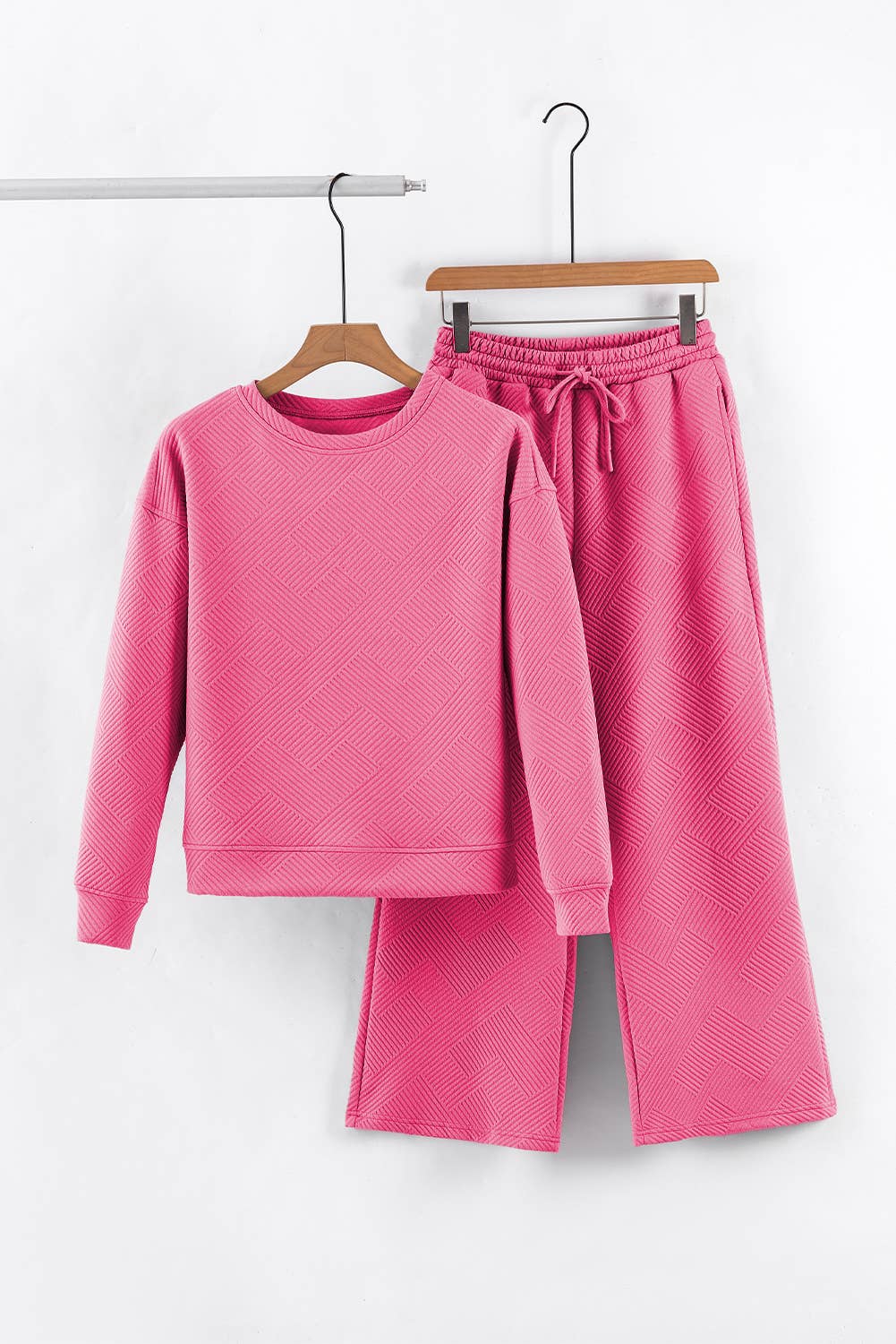 Aapparella - Vente Ensemble de vêtements d'intérieur – femme - Ensembles de pantalons de pyjama texturés et confortables multicolores | S-2XL5