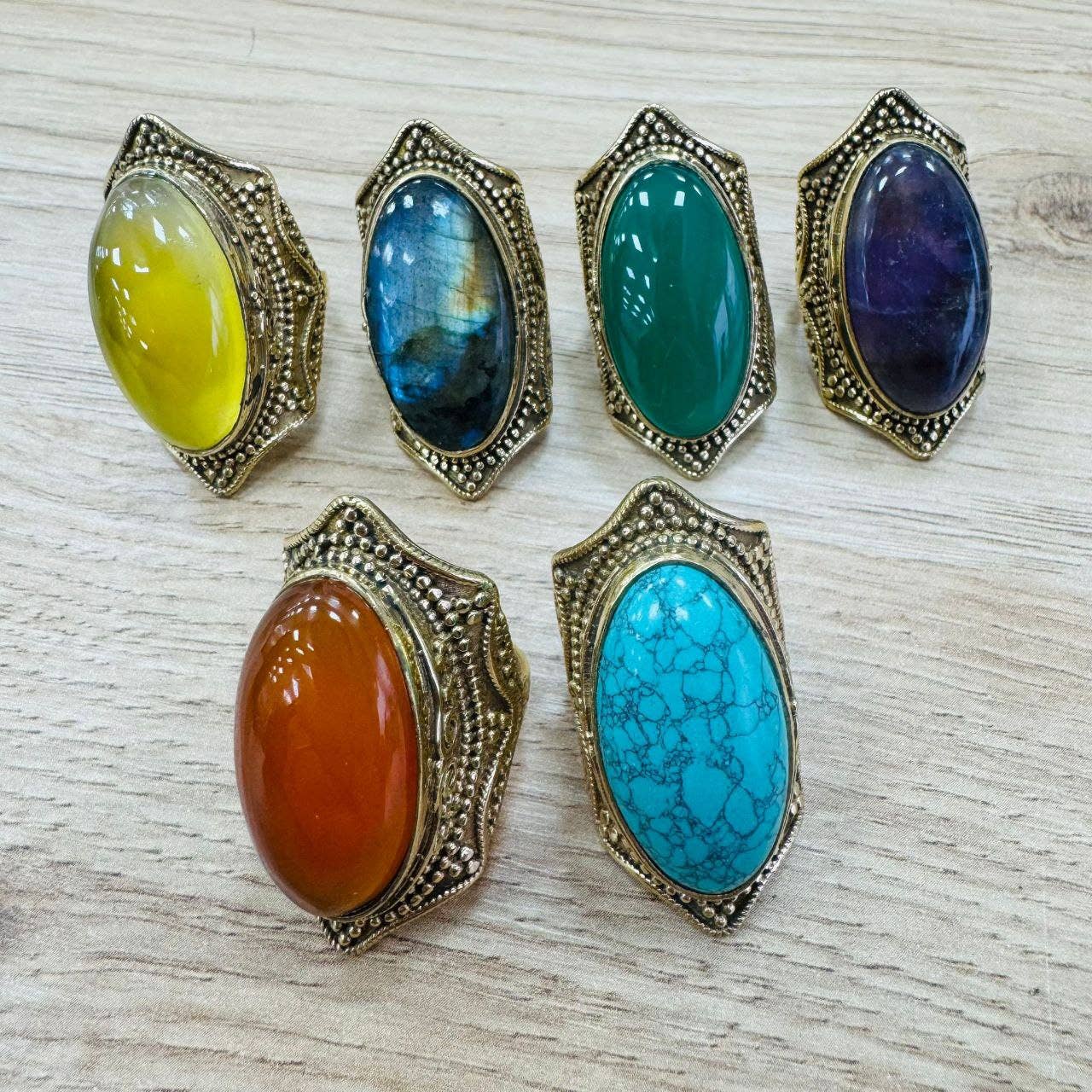 Hecho a mano - Wholesale Cocktail/Statement Ring - XXL rings4