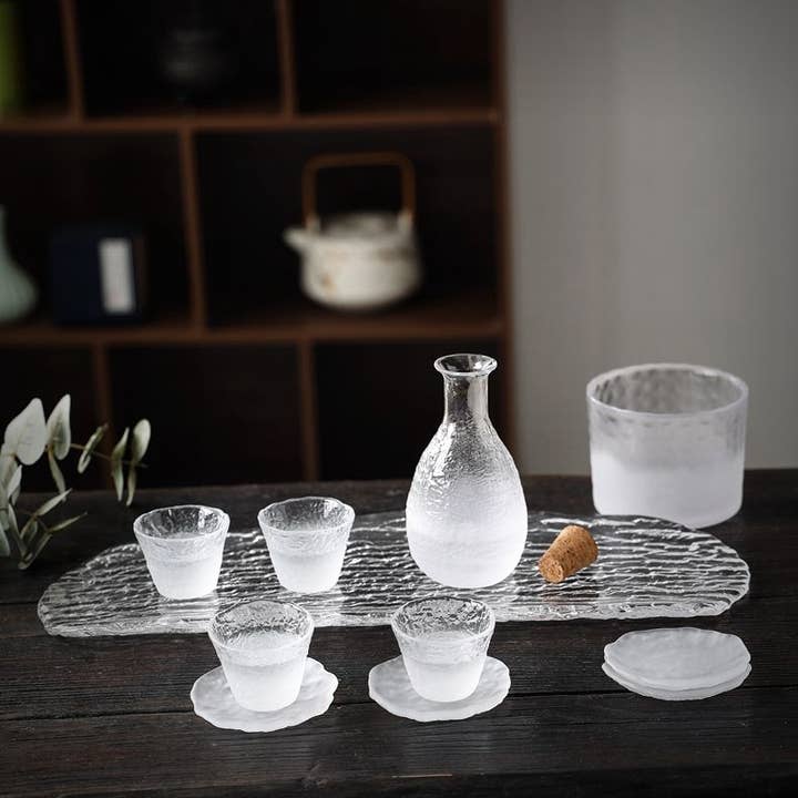 Our Dining Table - Wholesale Cocktail/Liquor Glass - Cloud Collection Japanese Style Glass Sake Set