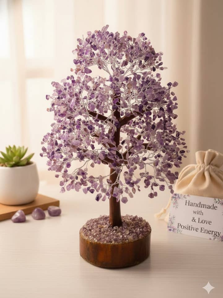 Handcrafted Amethyst Tree – 2,000 chips Tree for wholesale by AmazeU