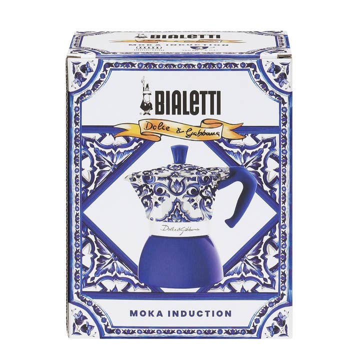 Bialetti X Dolce&Gabbana Blue Mediterranean Moka Induction for wholesale on Faire1