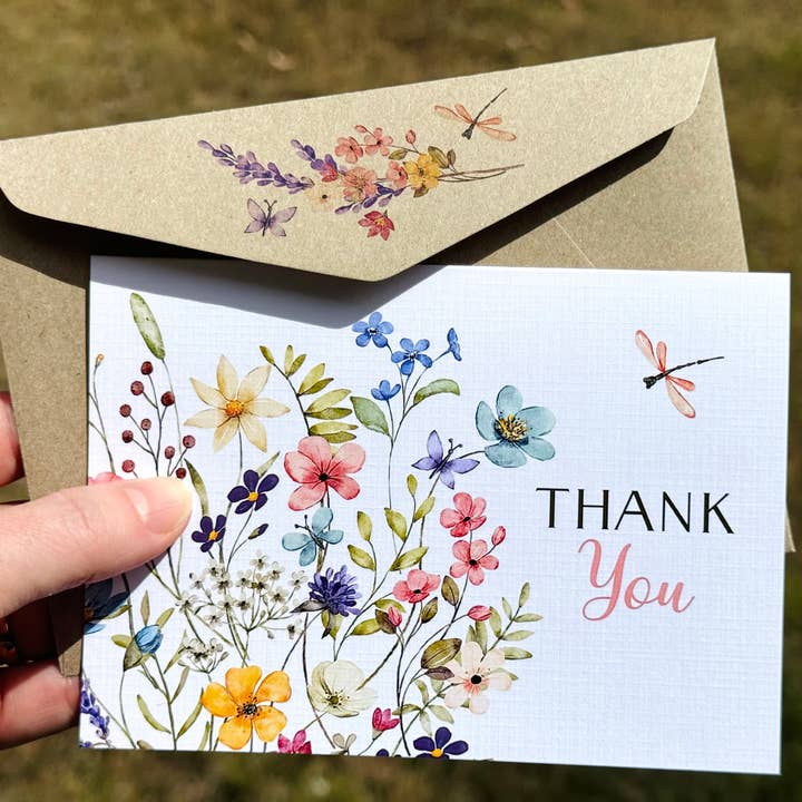Scattered Seed Co - Wholesale Thank you card - Wildflower Thank You Cards1