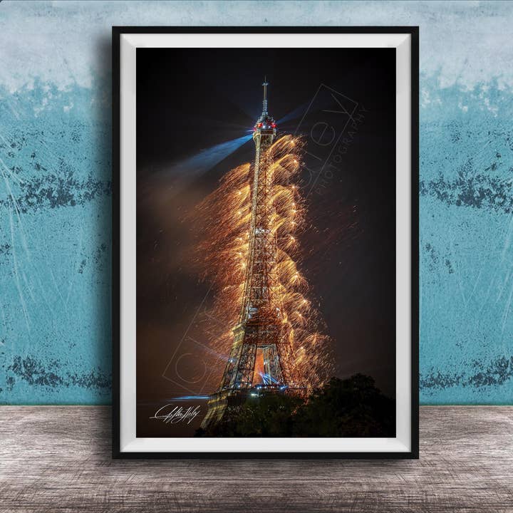 Paris Wall Decor - Summer Fireworks - Matte for wholesale by Clifton Haley Photography