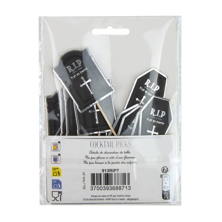 Tim&Puce Factory – wholesale Cake/cupcake topper – PICS A COCKTAIL RIP X 104