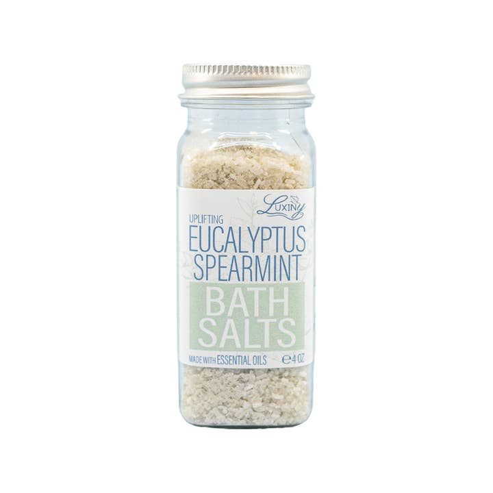 Luxiny Products - Luxurious Bath and Body - Wholesale Bath salts - Bath Salts with Eucalyptus Spearmint Essential Oil | 4 oz2