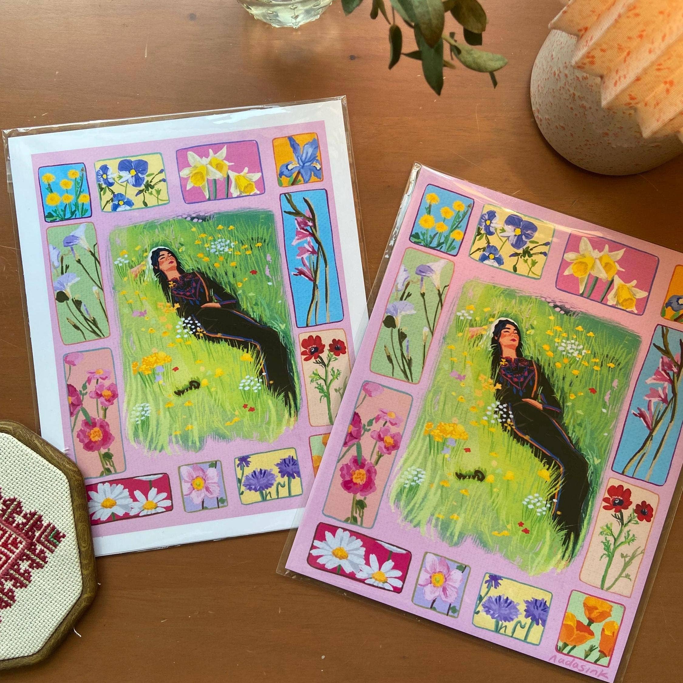 Nada's Ink - Wholesale Art Print - Palestine Tatreez Art Print1