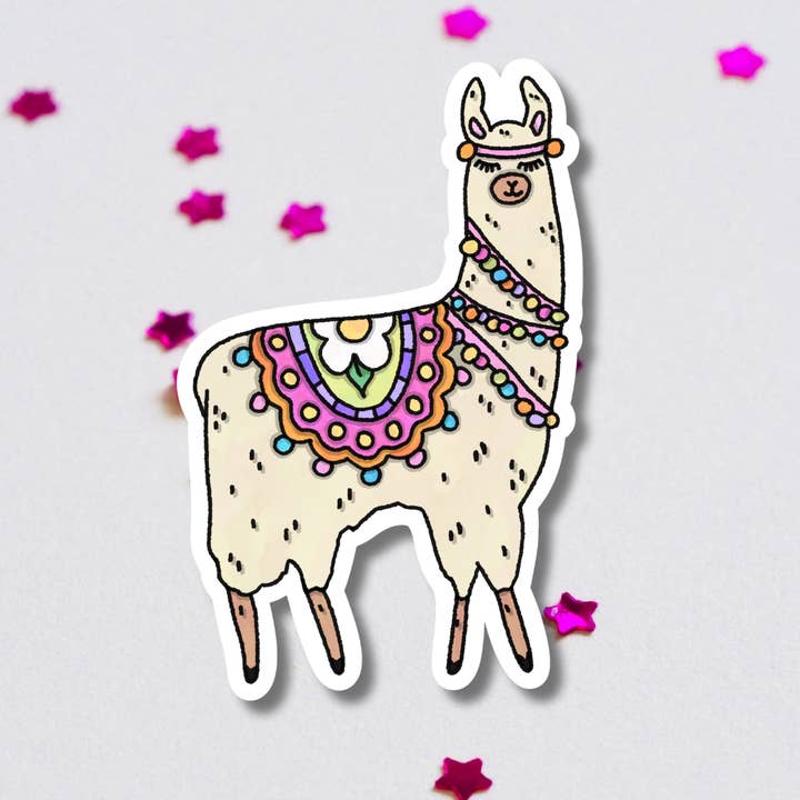 Sassy llama Sticker for wholesale by Get Stoked