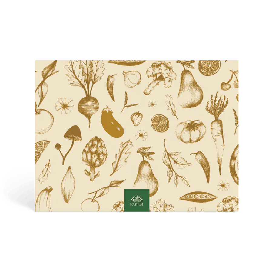 Papier - Vente Agendas - Planificateur de repas hebdomadaire et liste de courses, non daté - Récolte1