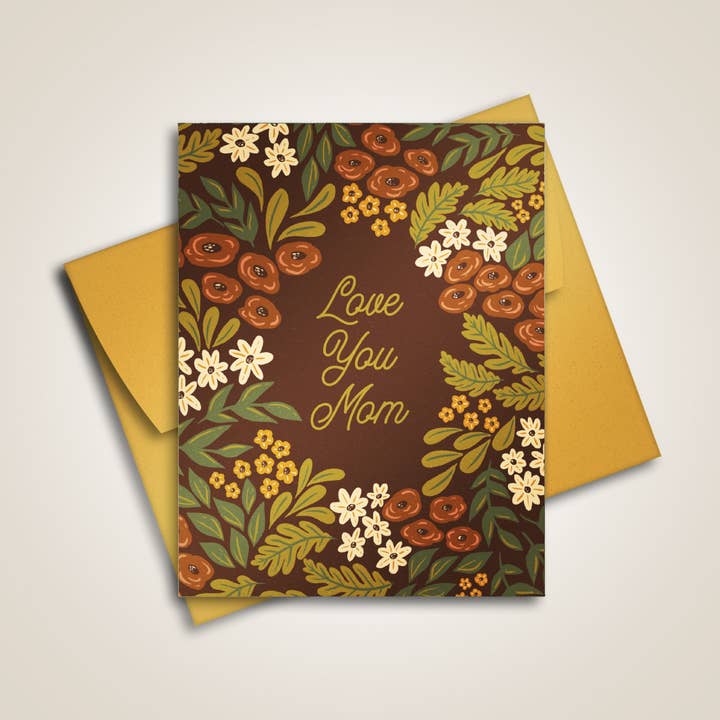 Love You Mom - Greeting Card for wholesale by The Fabled Creative Co.