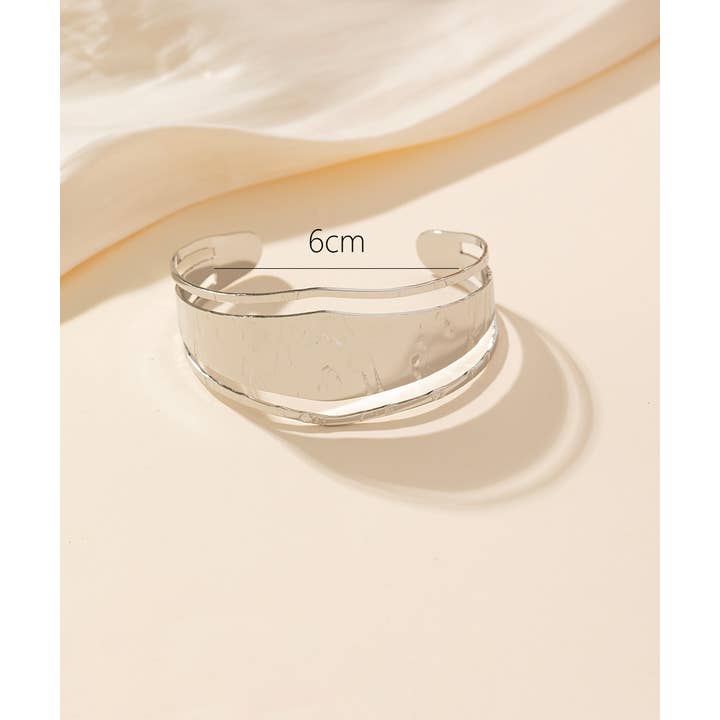 24BRA005 Stainless Steel Cuff Bracelet for wholesale by Blossom bijoux