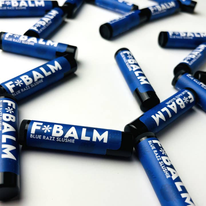 The F*Balm - Vendita all'ingrosso Burro di cacao - NOSTALGIA Blue Razz Slushie Balsamo per labbra idratante aromatizzato
