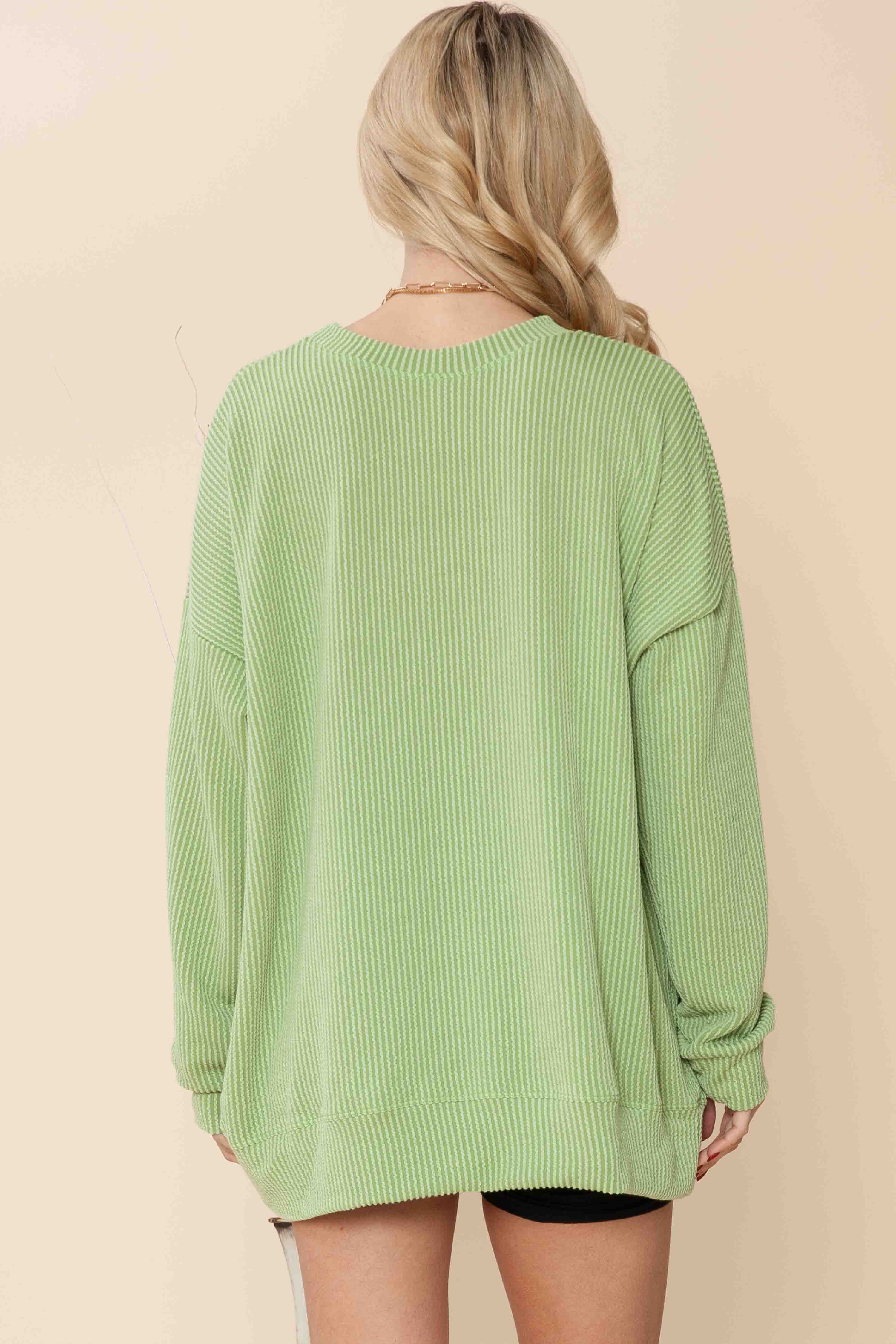 Burgundy Apparel - Wholesale Sweatshirt - Women's - WAVE RIB OVERSIZED SWEATSHIRT40