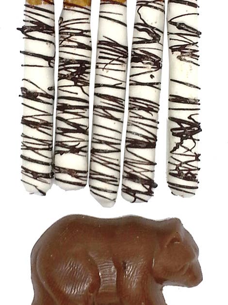 Northwoods Kit - Orso tema orsetto - tronchi di betulla/cioccolato d'orso per la vendita all'ingrosso da parte di Laketown Chocolates