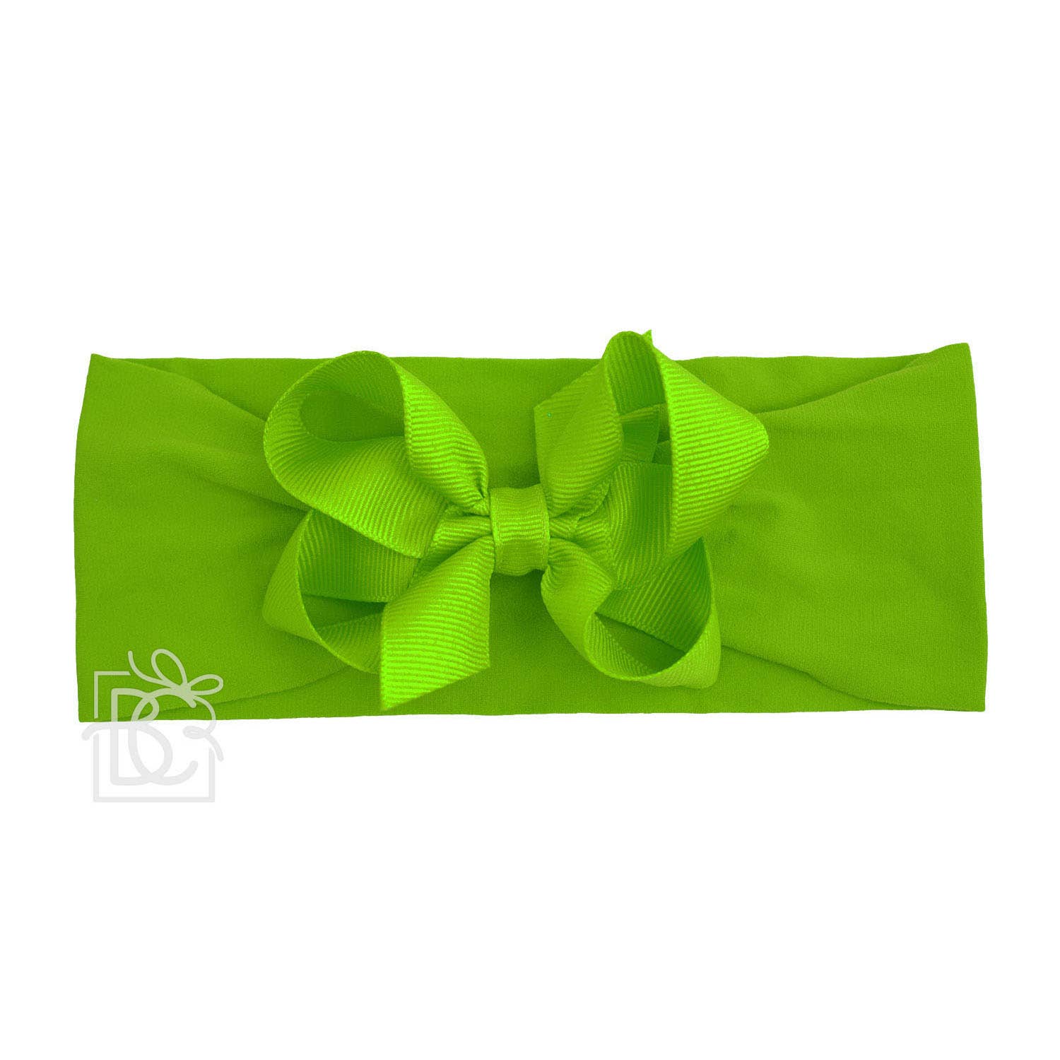 Beyond Creations, LLC - Wholesale Fashion Headband - Kids - WIDE PANTYHOSE HEADBAND W/CLASSIC GROSGRAIN BOW78