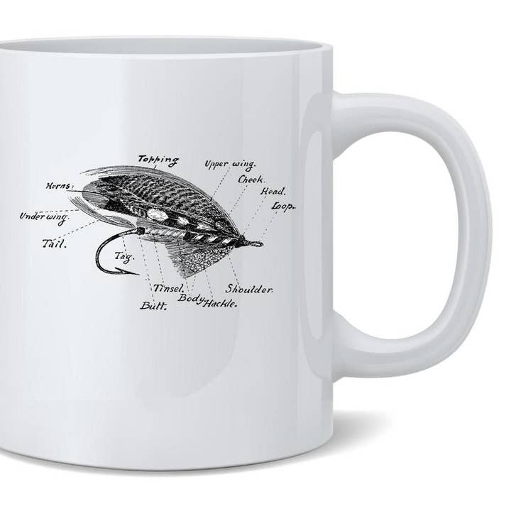 Fishing Lure Retro Vintage Fisherman koffiemok 11oz voor wholesale door Gotham Gifts