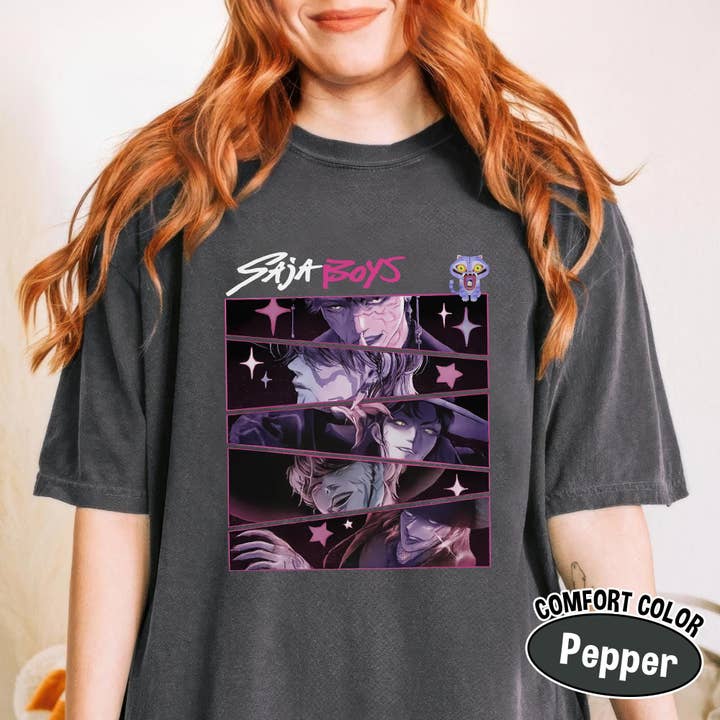 Glaime - Wholesale T-shirt (graphic) – women's - Comfort Colors K-pop Saja Boys Shirt, Saja Boys Fan Shirt3