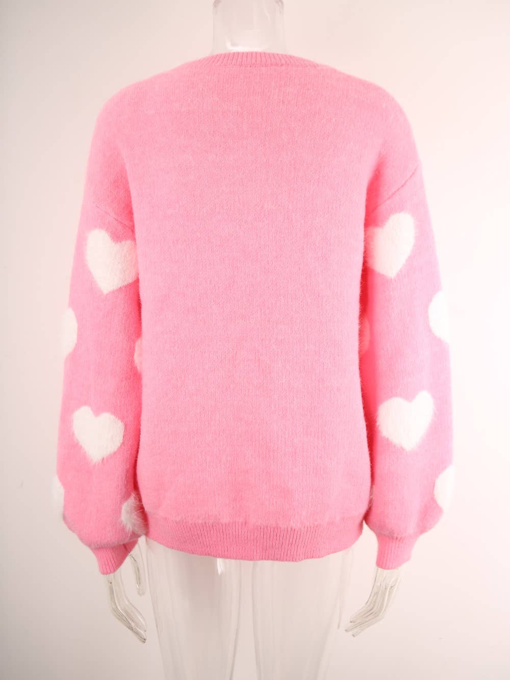 Rosa Clothing - Wholesale Knit Sweater - Women's - Cosy Hearts Jacquard Knitted Sweater1