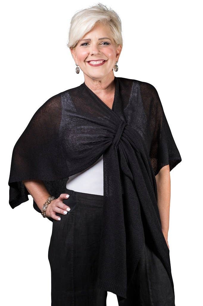 TINA Stephens Italy/Tees By Tina - Wholesale Wrap - Women's - Aliya Multi Way Cotton Wrap (W108)3