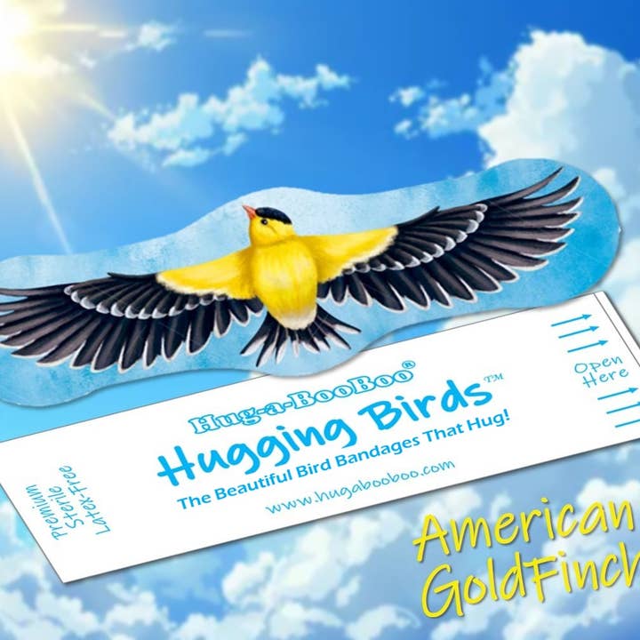 Hug-a-BooBoo - Wholesale Bandaids/Bandages - Kids & Baby -
"Hugging Birds" Premium Novelty Bird Bandages 24ct Box