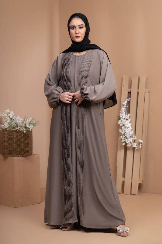 Plusieurs couleurs Abaya plissée en vente sur Faire