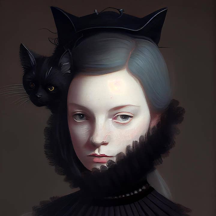 Dikhotomy - Wholesale Art Print - Impresión en lienzo de Miss Black Kitty3