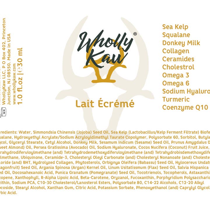 Lait Écrémé with Donkey Milk for wholesale by WhollyKaw