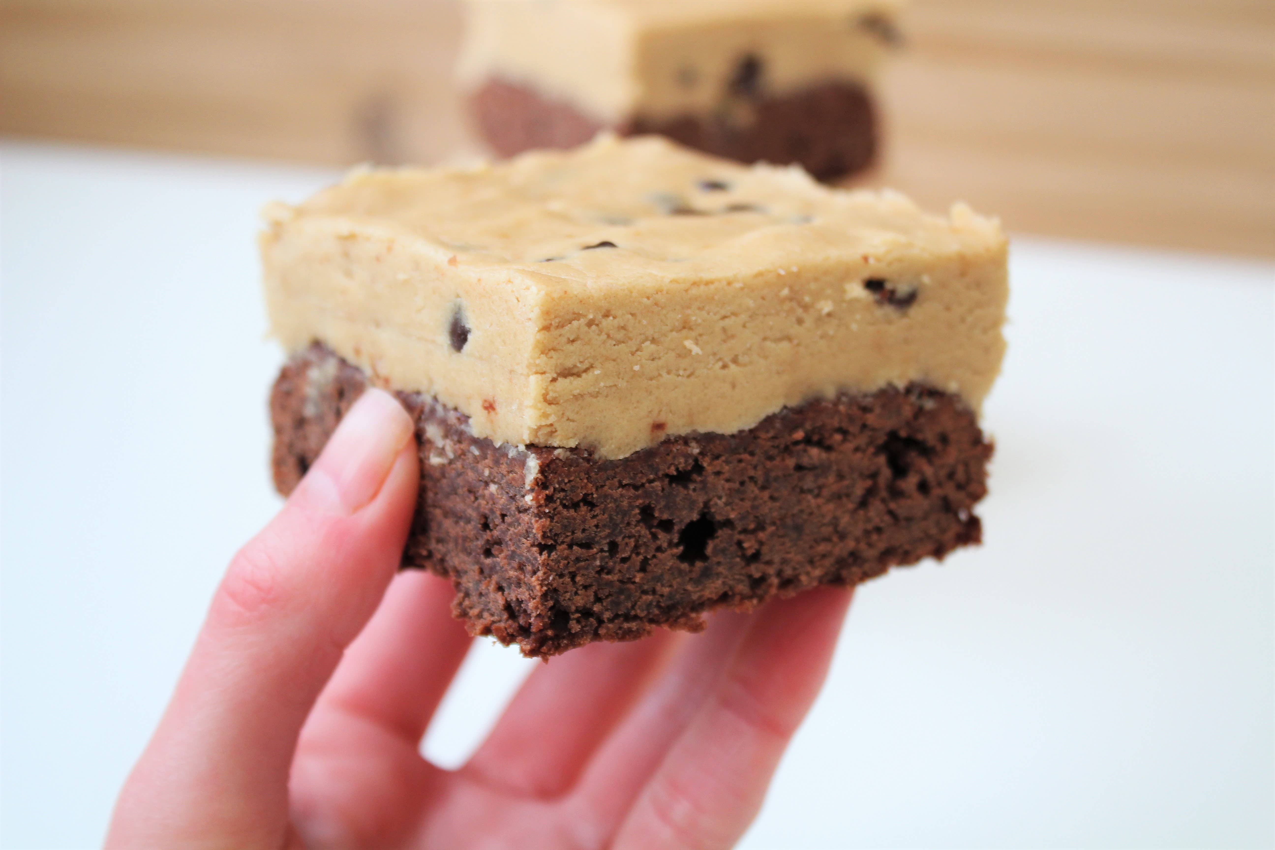 Untainted Tastes – wholesale Brownie – Cookie Dough Brownies (Vegan)2