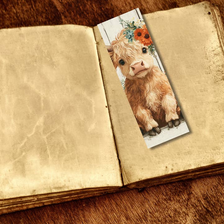 Highland Cow | Bookmark for wholesale by Corksee