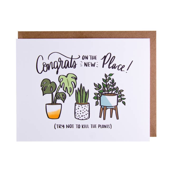 Try Not To Kill The Plants for wholesale by Drawing a Blank Cards + Gifts