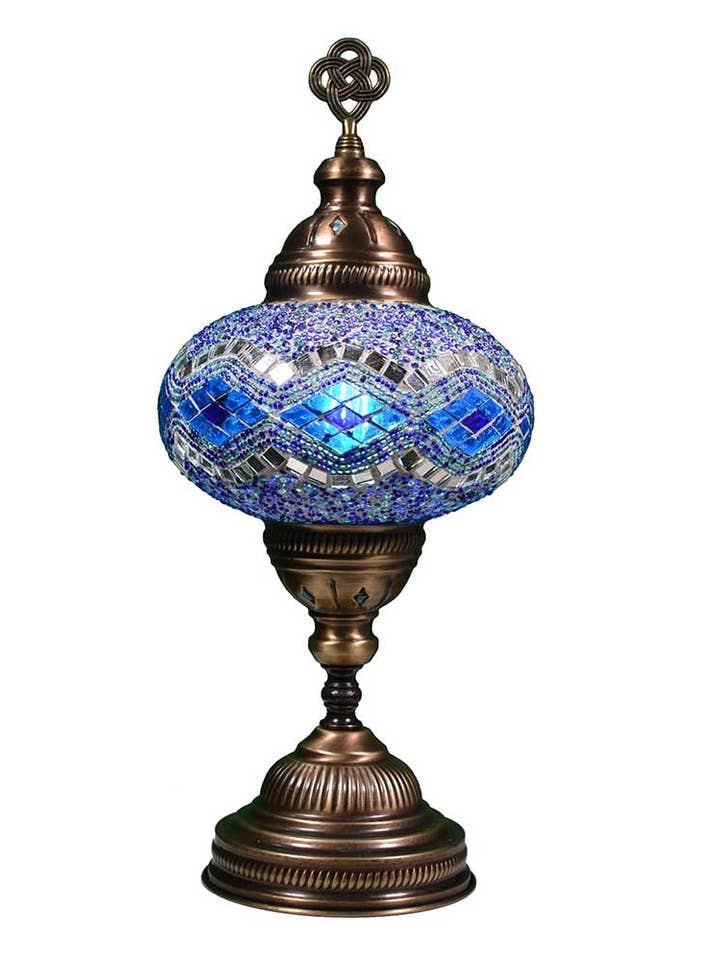 Handmade Turkish Moroccan Style Mosaic LED Table Lamp BSC8 for wholesale by KusKuus
