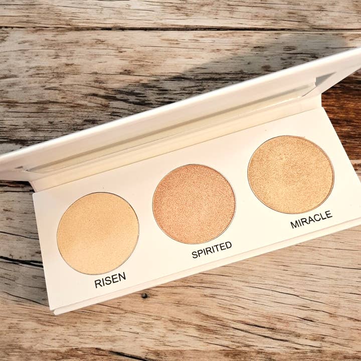 BE THE LIGHT- Highlight Trio Palette (2 Volumes to Choose) for wholesale by Wylow Beauty