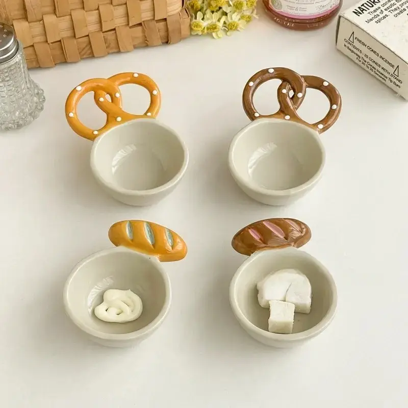 Otterware – Großhandel Gewürz-/Dipschale – Handgefertigte Mini-Keramikschalen - Brezel- & Laibgriffe7