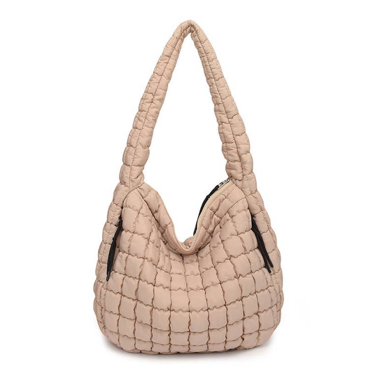 Sweetkama - Wholesale Shoulder Bag - Women's - Ladies Lightweight Puffer Zip Closure Handbag SKAB019