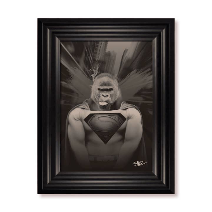 Superman' Ferenc Trinkl Art Print for wholesale by memory Box