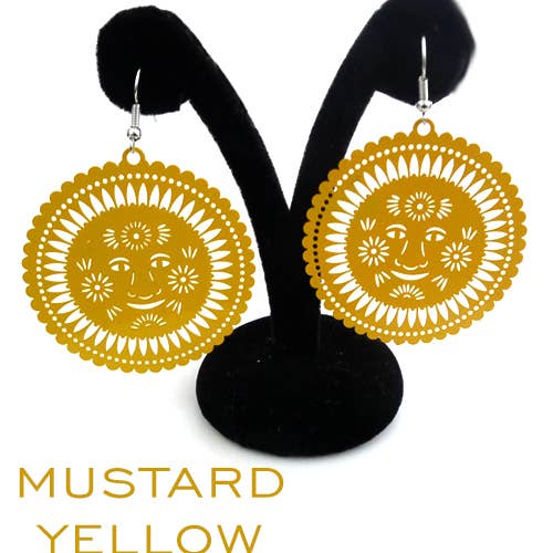 Pendientes Sol estilo Papel Picado para venta al por mayor de Xochico