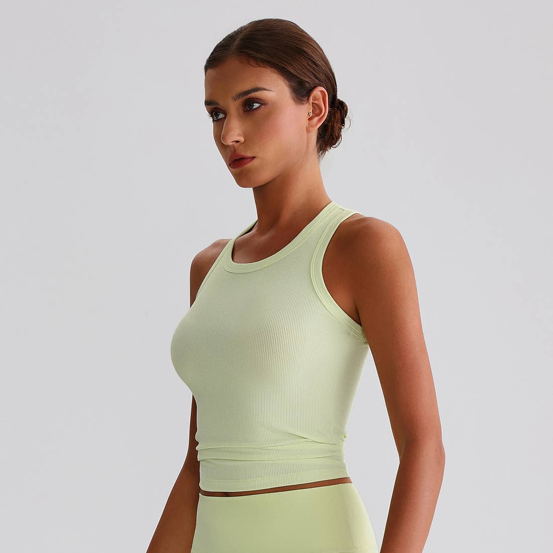 Sodalemon - Vendita all'ingrosso Canotta - Donna - Top sportivo da yoga donna a compressione con schiena a H e tessuto elasticizzato13