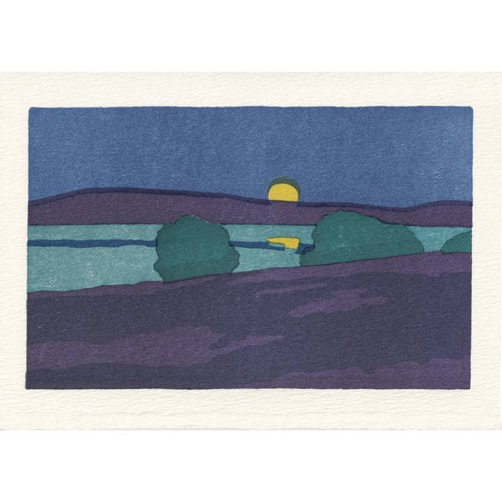 Saturn Press - Wholesale Sympathy Card - August Moon - Sympathy