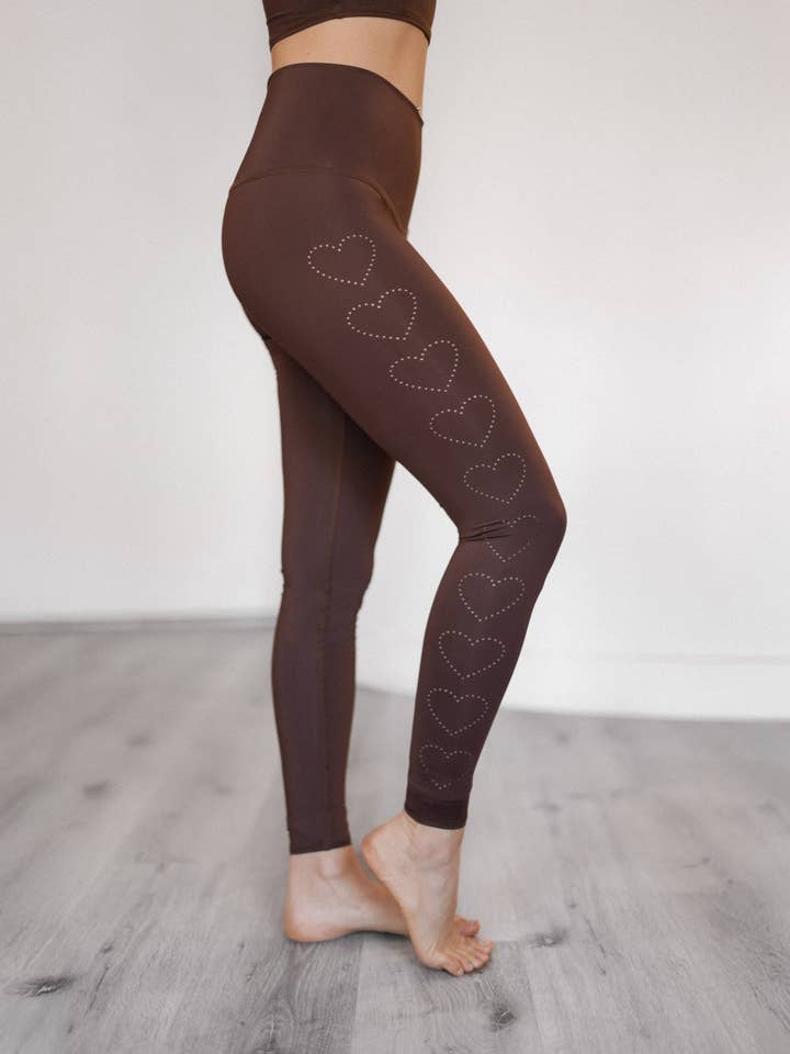 Heart Laser Brown Hot Pant ♡ *Waitlist for wholesale by Teeki Boutique + WithLove USA Made ~ Wholesale